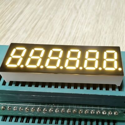Display LED amarelo de 6 dígitos de 0,36 polegadas, amplamente utilizado para painel de instrumentos