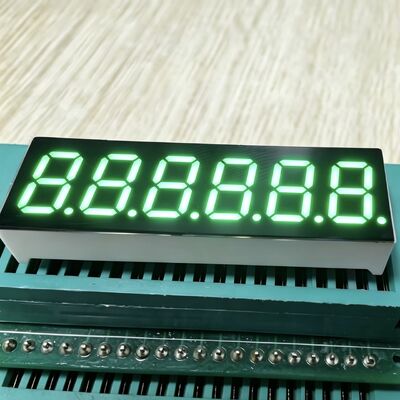 Display LED verde puro de 6 dígitos de 0,36 polegadas, amplamente utilizado para painel de instrumentos