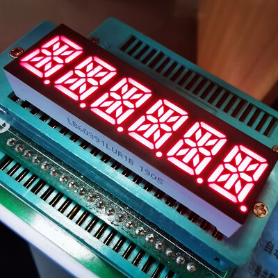Ultra Bright Red 10mm 6 Digit 14 Segment Alphanumeric LED Display Common Cathode for Taximeter