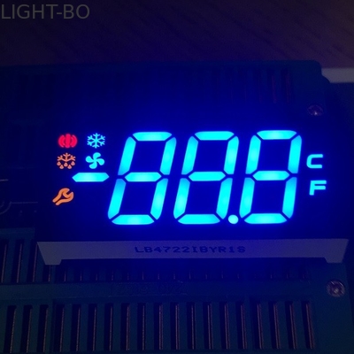 Dígito comum feito sob encomenda Heightl da polaridade 17mm do ânodo da exposição de diodo emissor de luz do segmento triplo do dígito 7