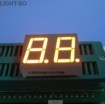 Bom preço. 0.56 polegadas Dual Digit 7-Segment LED Display Cátodo comum Amarelo Cor on-line