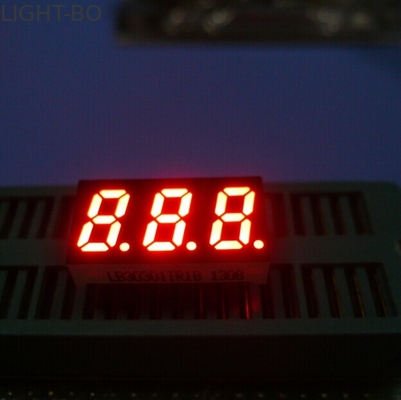 Ângulo de visão largo de três números da exposição de segmento 7 da baixa potência para o dispositivo eletrónico