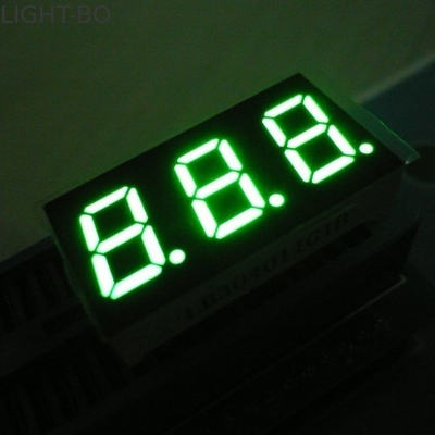 Bom preço. Display de LED de 7 segmentos de verde puro de três dígitos Anodo comum on-line