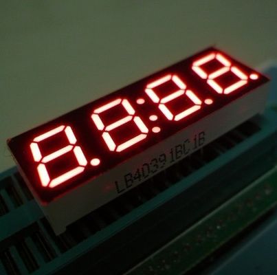 Desempenho alto do estábulo da intensidade luminosa da exposição do pulso de disparo do diodo emissor de luz do segmento do dígito sete de 0,8 polegadas 4