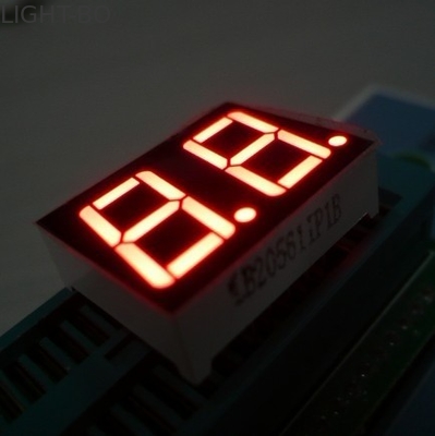 0.56 polegadas Cátodo comum 7-segmento LED Display Ambre Cor Dual dígito