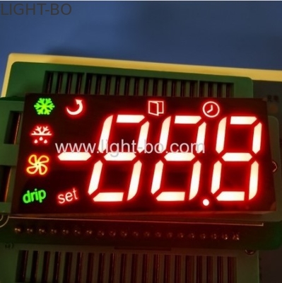 Módulo de exibição multicolor triplo de 7 segmentos LED personalizado para painel de controle de geladeira