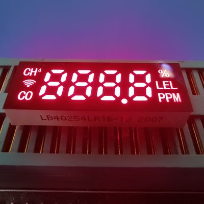 Módulo de exibição de LED de 7 segmentos de vermelho ultra brilhante com ânodo comum 28*10*5 mm para detector de gases nocivos