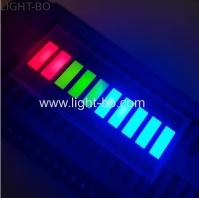 Alta luminosidade multicolor 10 segmentos LED Bar para painel de instrumentos