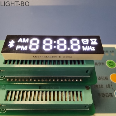 Módulo ultra personalizado da exposição de diodo emissor de luz do segmento do dígito 7 do branco 4 para o orador/rádio de Bluetooth