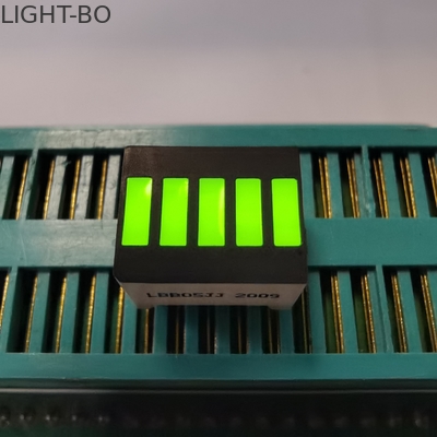 5 barra clara do diodo emissor de luz do cátodo comum do segmento 574nm para a exposição da bateria