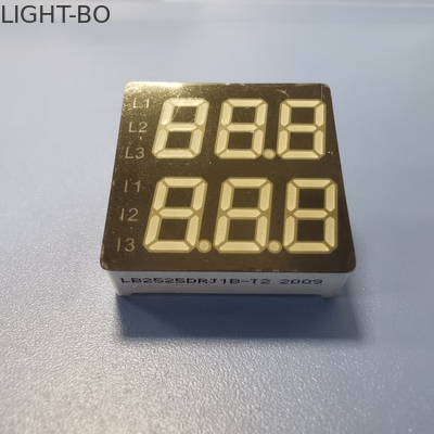 linha dupla 4 dígitos da exposição de diodo emissor de luz 80mW do segmento da altura 7 de 18mm para o painel de instrumento