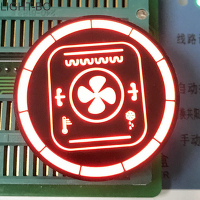 O círculo personalizou a exposição de diodo emissor de luz de 7 segmentos para o controle de temperatura