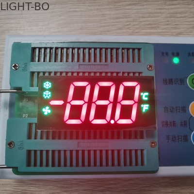 o diodo emissor de luz do dígito triplicar-se 635nm indica a altura de 17mm para o controlador do refrigerador