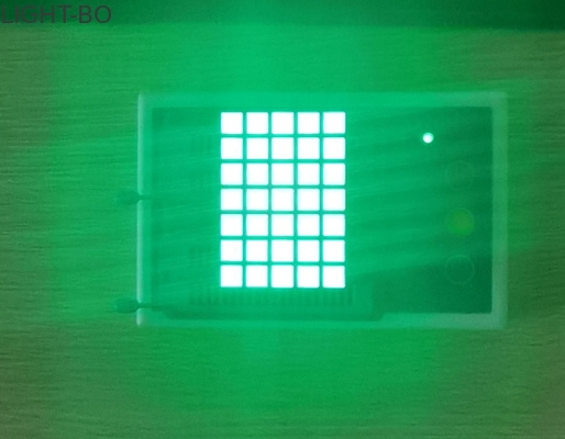 Bom preço. Colagem transparente verde pura da exposição de diodo emissor de luz de 200mcd 5x7 Dot Matrix on-line