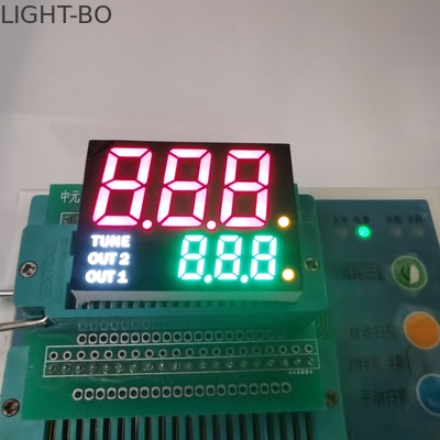 linha dupla cátodo comum 35mcd da exposição de diodo emissor de luz do segmento da altura 7 de 19mm do molde