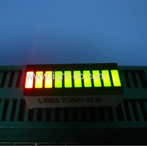 Disposição super verde-clara/do vermelho 10 segmento do diodo emissor de luz da barra clara de Gradh para o painel de instrumento