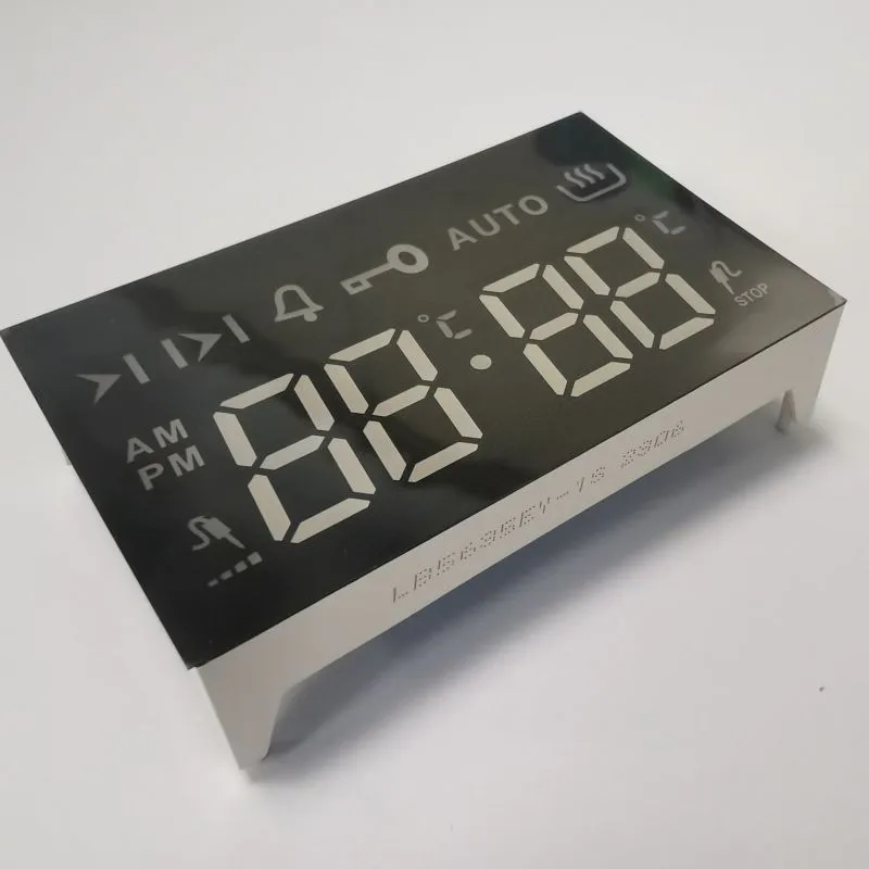 Exibição LED 7 Segmento Ambar Ultra Brilhante 4 dígitos Anodo comum para 4 teclas de toque Forno embutido 2
