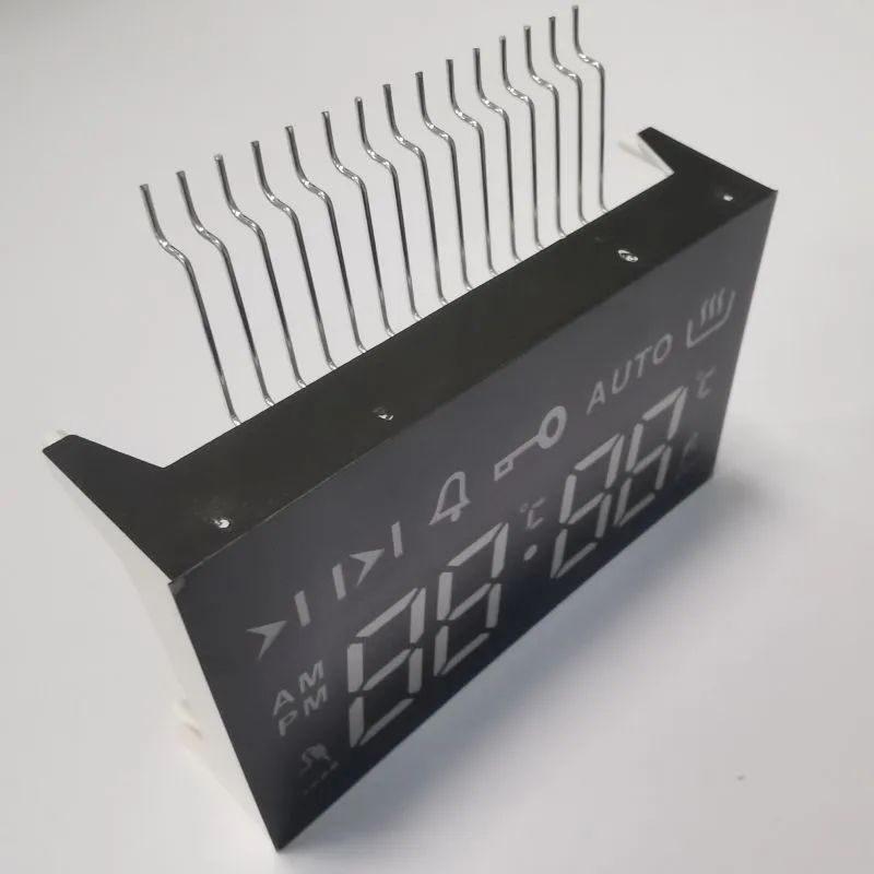 Exibição LED 7 Segmento Ambar Ultra Brilhante 4 dígitos Anodo comum para 4 teclas de toque Forno embutido 5
