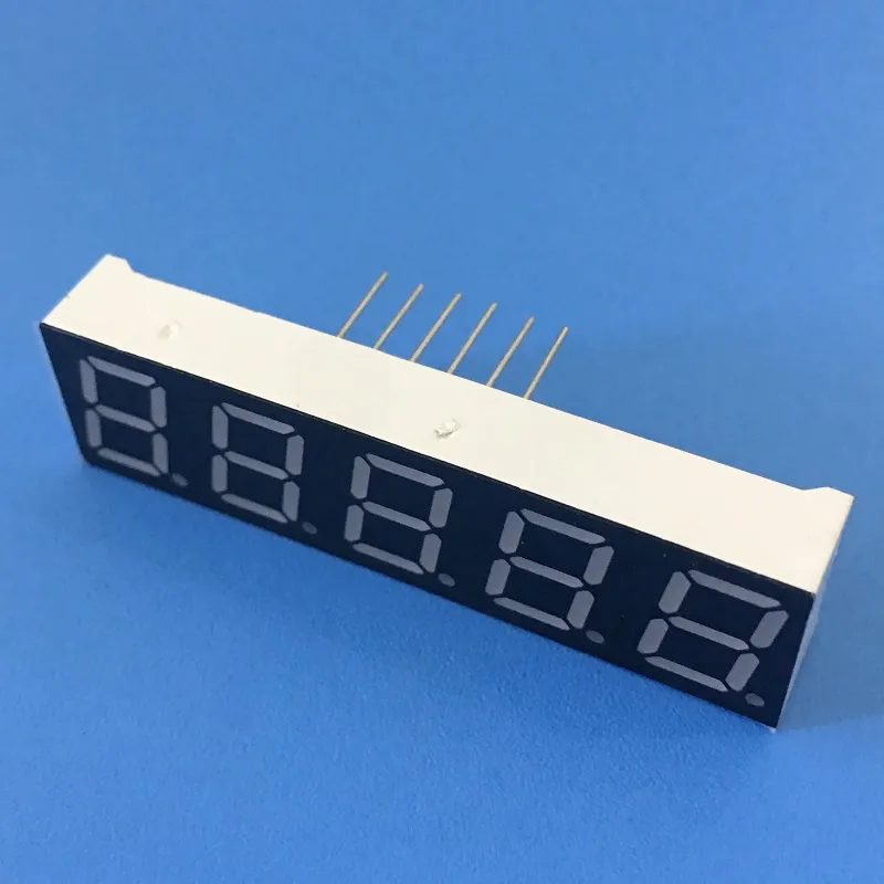 Super brilhante vermelho 7 segmentos LED Display 0,39 polegadas 5 dígitos Anodo comum para conversor de frequência digital 2