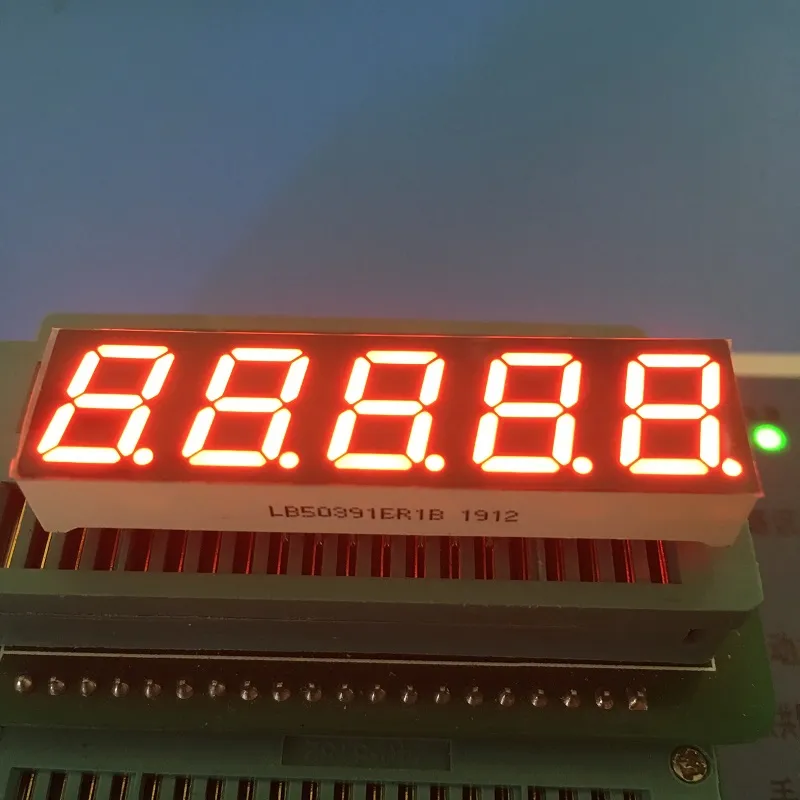 Super brilhante vermelho 7 segmentos LED Display 0,39 polegadas 5 dígitos Anodo comum para conversor de frequência digital 3