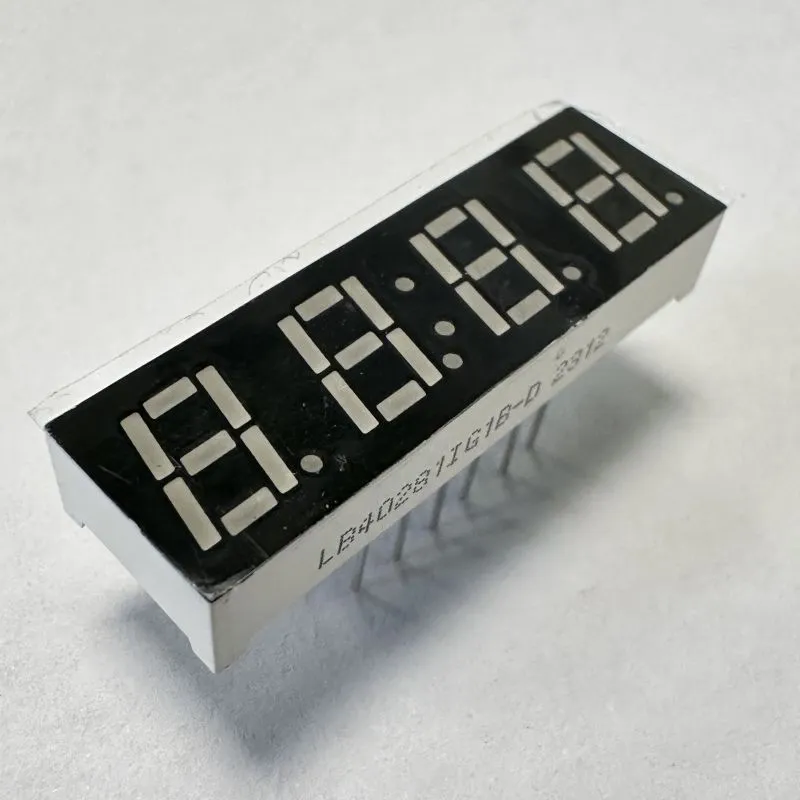 Display verde de LED de 7 mm de 4 dígitos com 7 segmentos de ânodo comum para controlador de temperatura 1