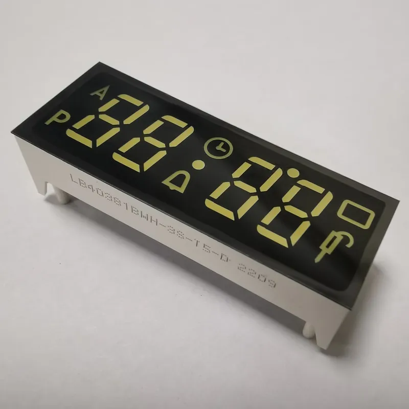Ultra Branco 7 Segmentos Display LED de catodo comum 4 dígitos para temporizador de forno embutido 0
