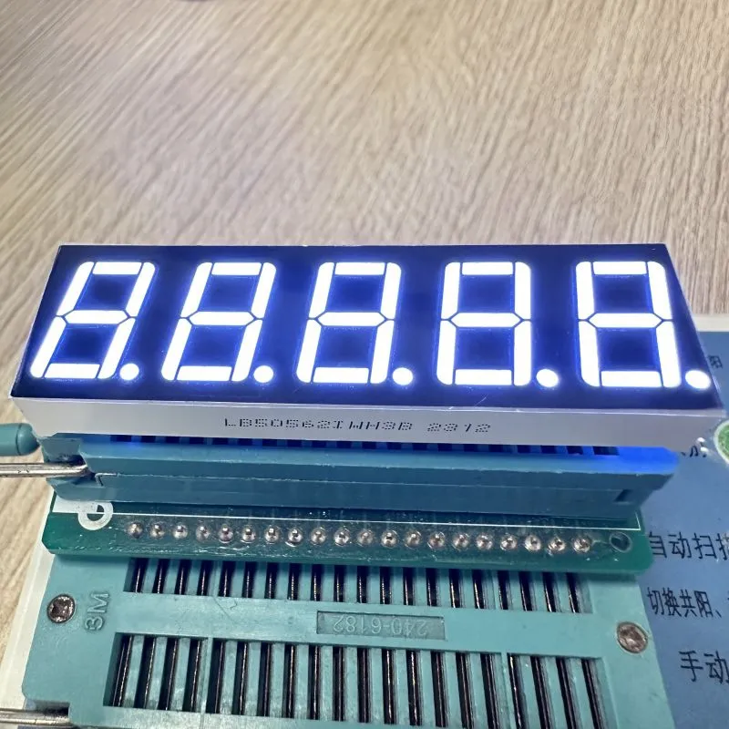 Ultra Branco 0,56 polegadas 5 dígitos 7 Segmento LED Display Anodo Comum para Controle de Processo 0