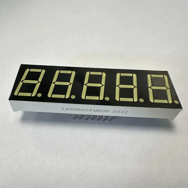 Ultra Branco 0,56 polegadas 5 dígitos 7 Segmento LED Display Anodo Comum para Controle de Processo 2