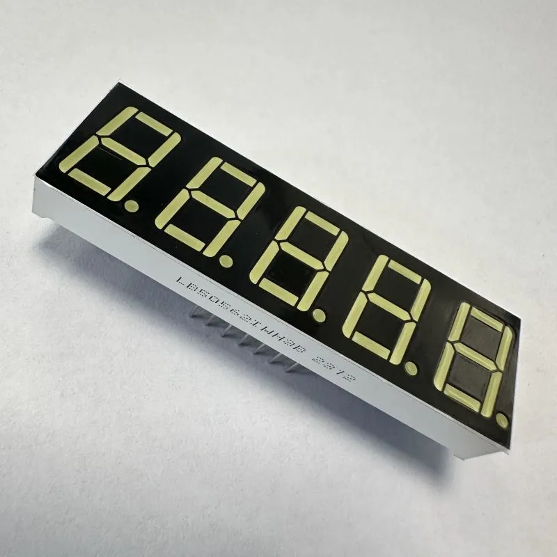 Ultra Branco 0,56 polegadas 5 dígitos 7 Segmento LED Display Anodo Comum para Controle de Processo 1