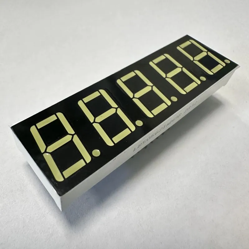 Ultra Branco 0,56 polegadas 5 dígitos 7 Segmento LED Display Anodo Comum para Controle de Processo 3