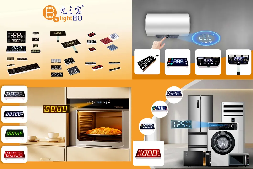 Display LED de 7 segmentos Anodo comum para temporizador de forno digital Ultra Branco/Azul 2