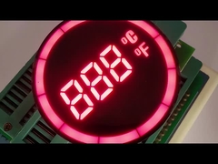 Display LED redondo de 7 segmentos para controlador de temperatura
