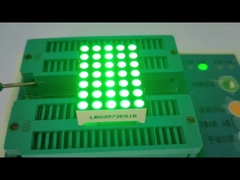 3mm 5 X 7 Display LED de matriz DOT verde puro para indicador de relógio digital de fuso horário
