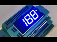 Display LED azul personalizado de 3 dígitos e 7 segmentos para controlo do congelador