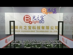 0Display LED de 8 polegadas e 16 segmentos