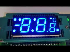 Display LED azul personalizado de 7 segmentos para indicador de temperatura