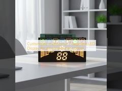 Telão LED multicolorido personalizado de 7 segmentos para controle de ar condicionado
