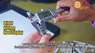 Tela LED verde personalizada de 0,39 polegadas, 6 dígitos e 14 segmentos