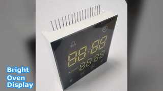 Display LED azul branco brilhante para fornos