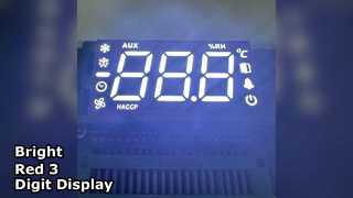 Display LED de 3 dígitos 14,2 mm vermelho ultra brilhante