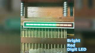 Display LED de dígito vermelho ultra brilhante