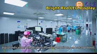 Ultra Red Dual Row 4 dígitos 7 segmentos LED cátodo comum para controle de temperatura e umidade