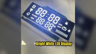 Display LED branco ultra brilhante de 7 segmentos - leituras claras