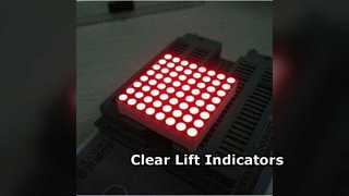 8x8 Dot Matrix LED Indicador de Elevação Branco de 3mm