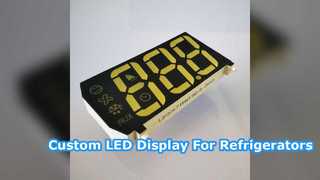 Display LED personalizado para controle de temperatura do refrigerador