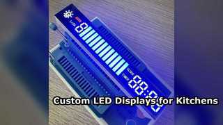 Telão LED personalizado de 7 segmentos para exaustores de cozinha