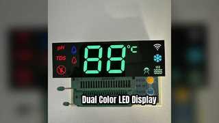 Display LED de dígito vermelho verde para temperatura