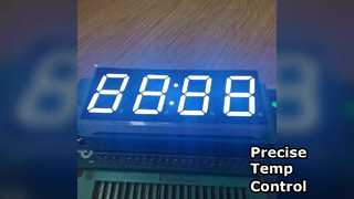 Display LED de 4 dígitos controle de temperatura laranja 14,2 mm