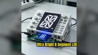 Display LED de 16 segmentos LED azul ultra brilhante de um dígito de 2,3 polegadas com longa vida útil e excelente ângulo de visão para painéis de indicação digital