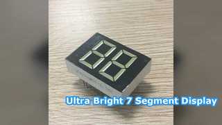 Visor LED branco brilhante de 7 segmentos de 20 mm para controladores